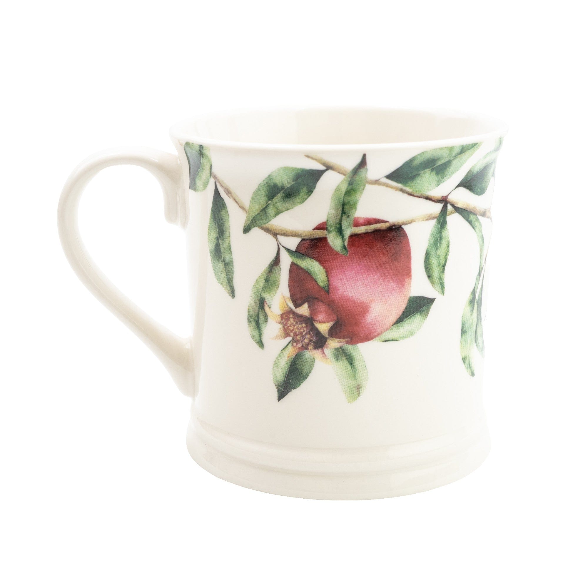 Candlelight Tankard Mug Pomegranate White