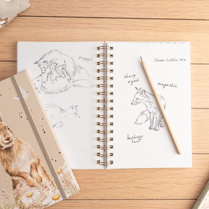 Wrendale Designs 'Among the Daisies' Rabbit Blank Notebook