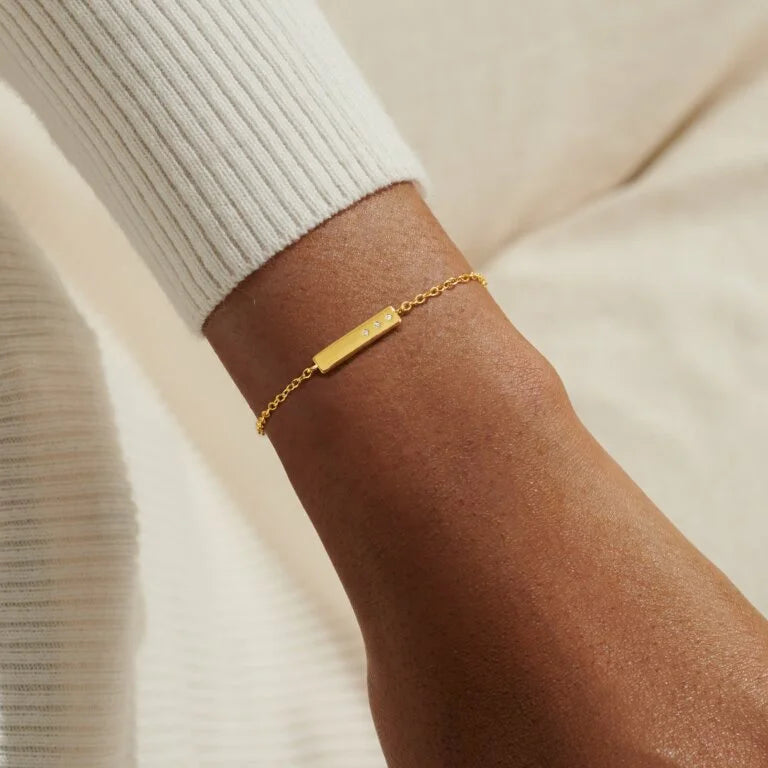 Joma Jewellery Style Stories Bar Gold Plated Bracelet