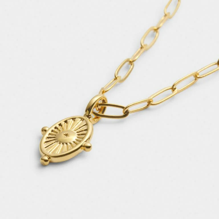 Katie Loxton Talis Charm Necklace Gold Coated 45 cm + 5 cm Extender