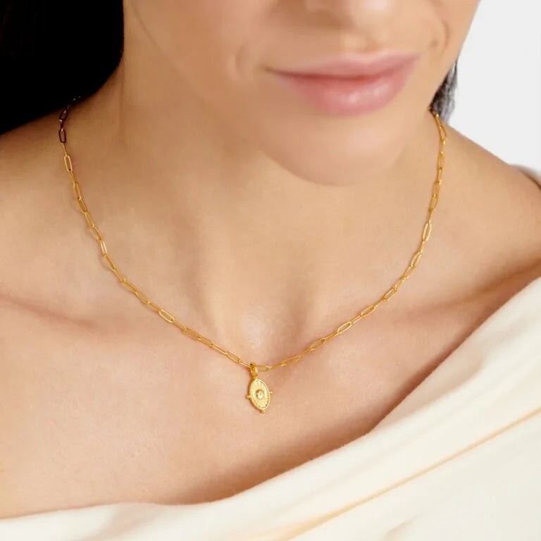 Katie Loxton Talis Charm Necklace Gold Coated 45 cm + 5 cm Extender