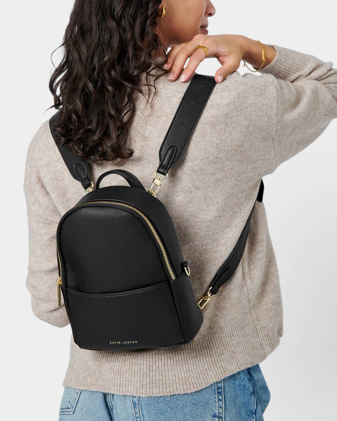 Katie Loxton Mika Small Backpack Black