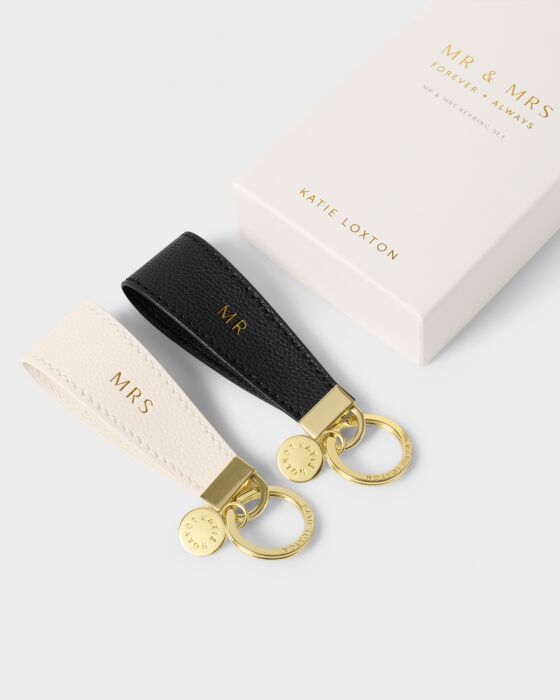 Katie Loxton 'Mr & Mrs' Boxed Keyring Set