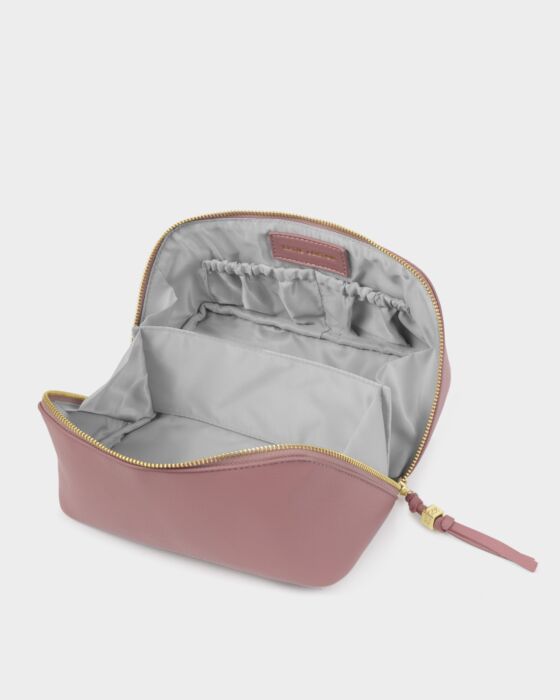Katie Loxton Soho Medium Make Up & Wash Bag Deep Rose