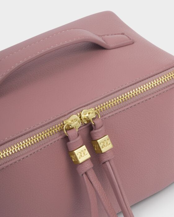 Katie Loxton Soho Medium Make Up & Wash Bag Deep Rose