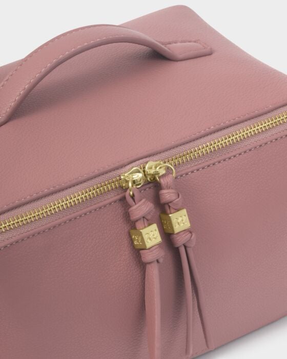 Katie Loxton Soho Large Make Up & Wash Bag Deep Rose