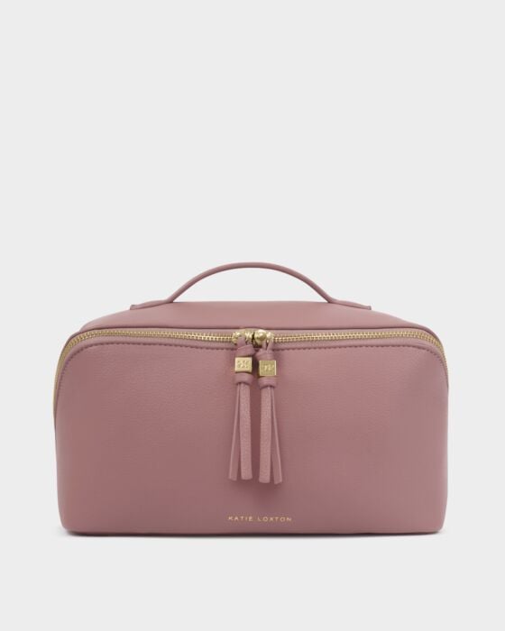 Katie Loxton Soho Large Make Up & Wash Bag Deep Rose