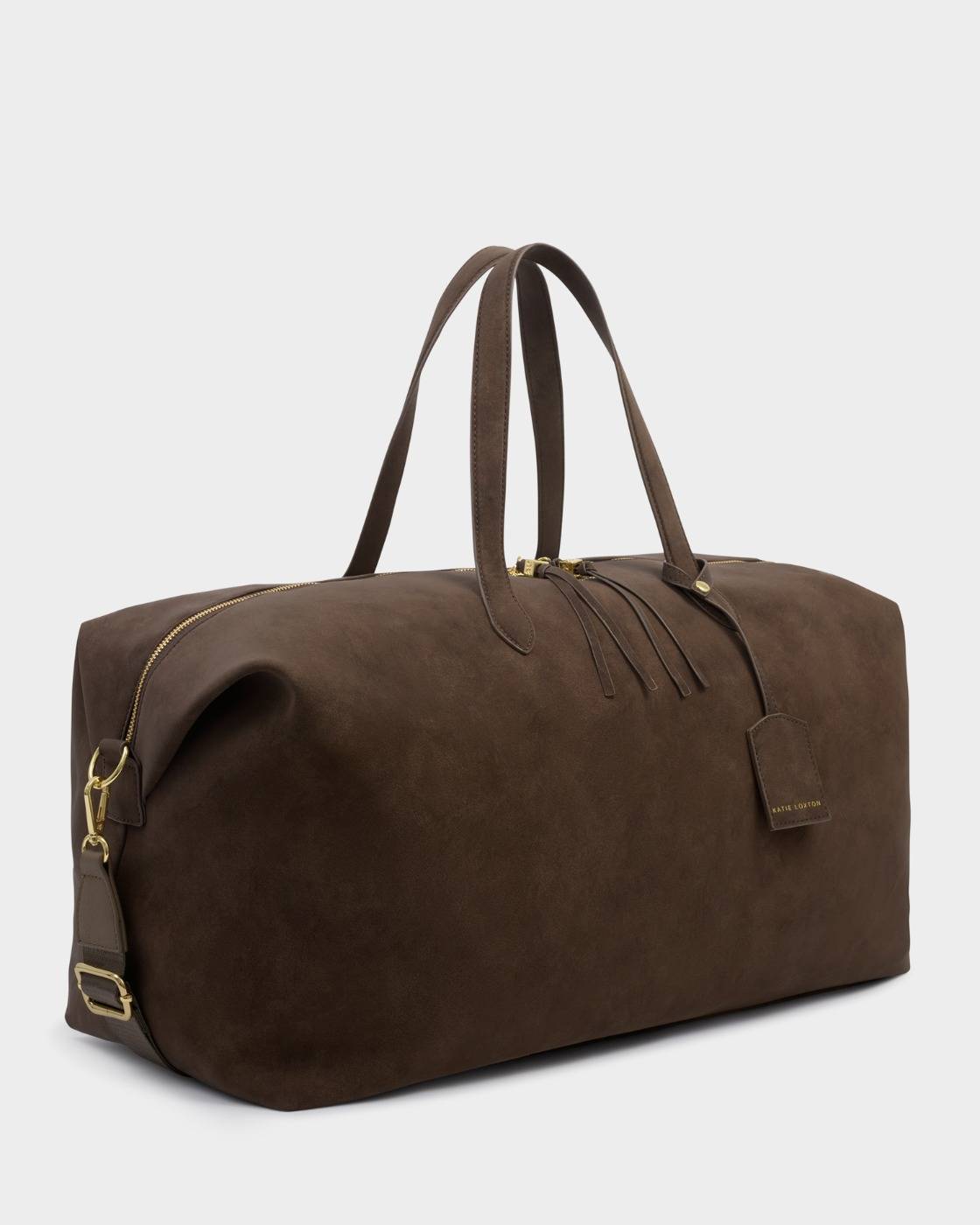 Katie Loxton Soho Weekend Bag Chocolate Washed Suedette