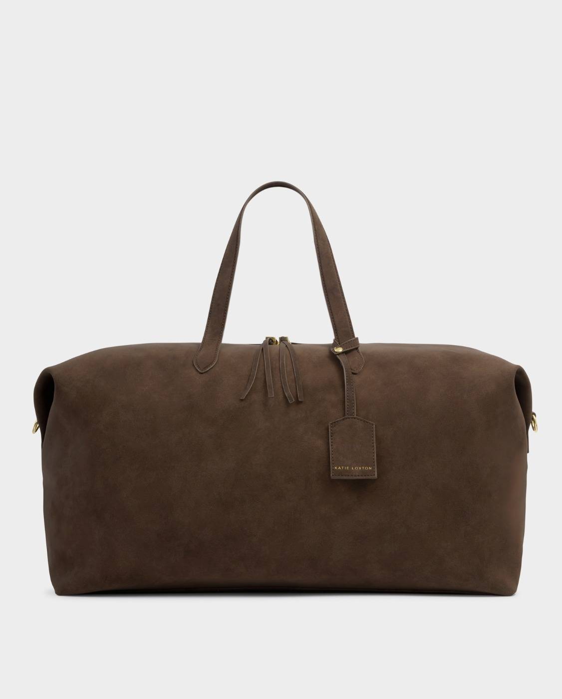 Katie Loxton Soho Weekend Bag Chocolate Washed Suedette