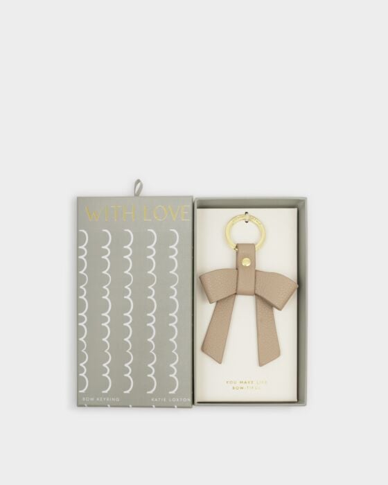 Katie Loxton Boxed Bow Keyring  'You Make My Life Bow-Tiful'