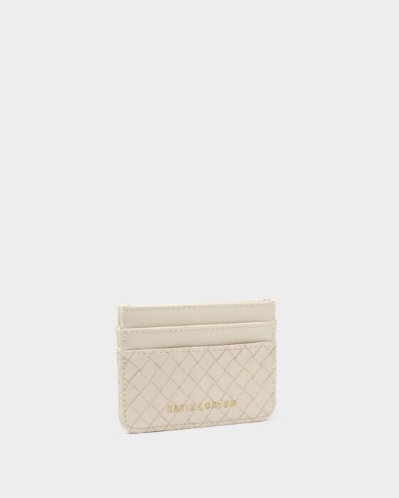 Katie Loxton Nova Woven Texture Card Holder White
