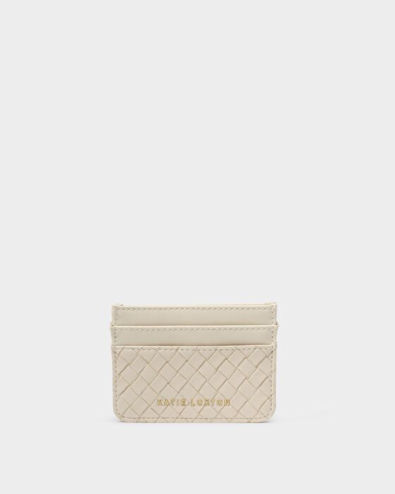 Katie Loxton Nova Woven Texture Card Holder White