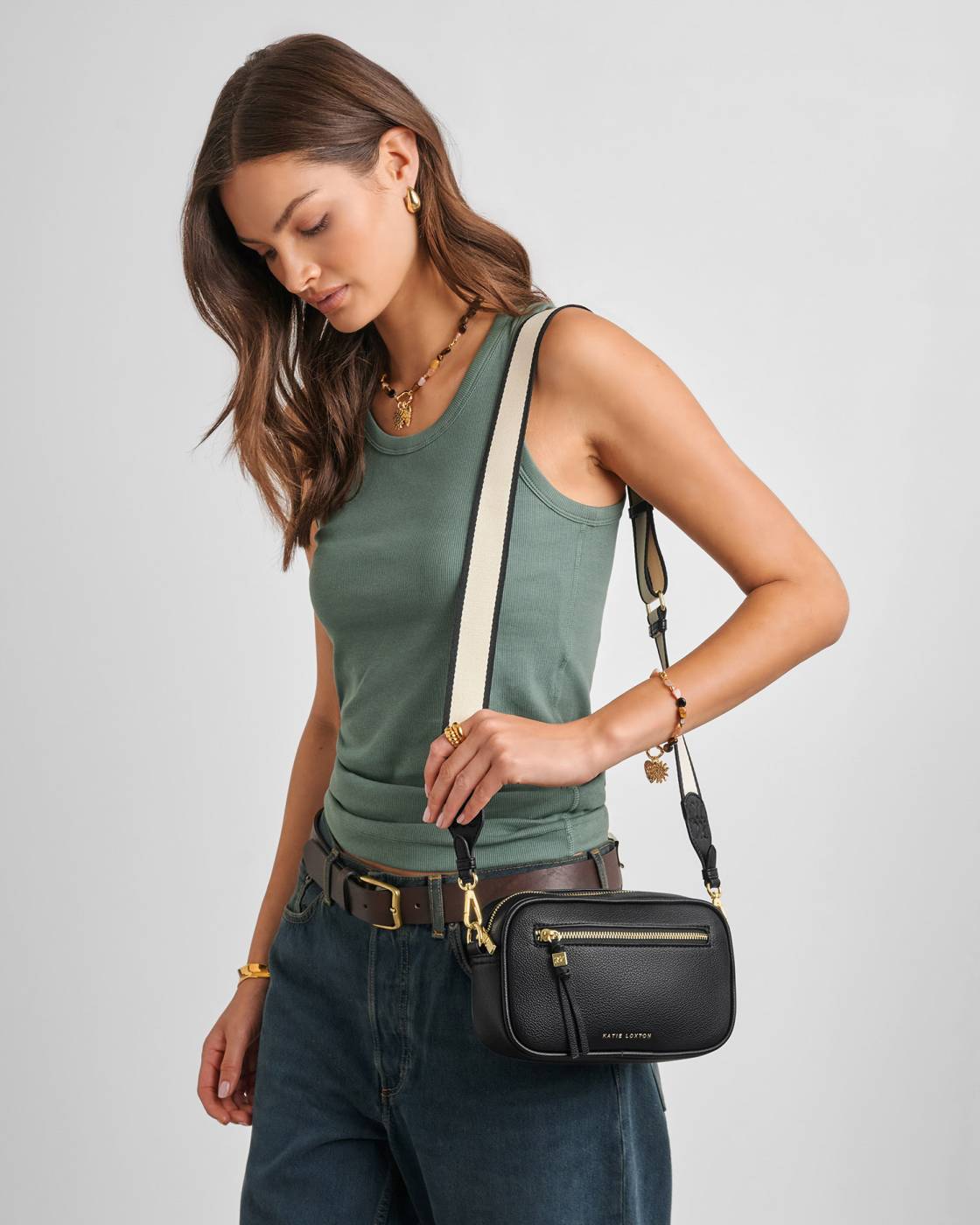 Katie Loxton Lottie Crossbody Bag Black