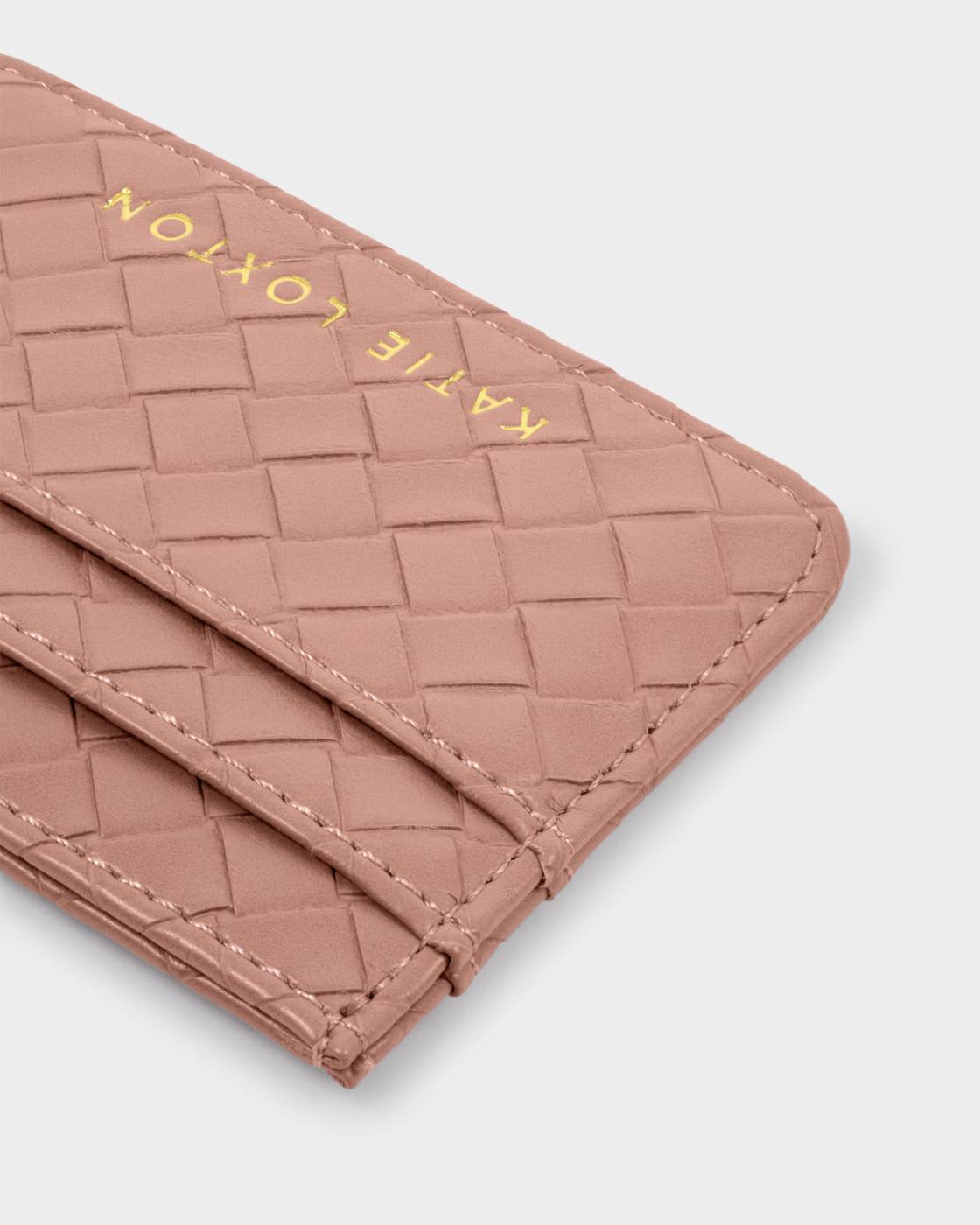 Katie Loxton Gift Boxed Keyring And Cardholder Set Nude Pink Woven