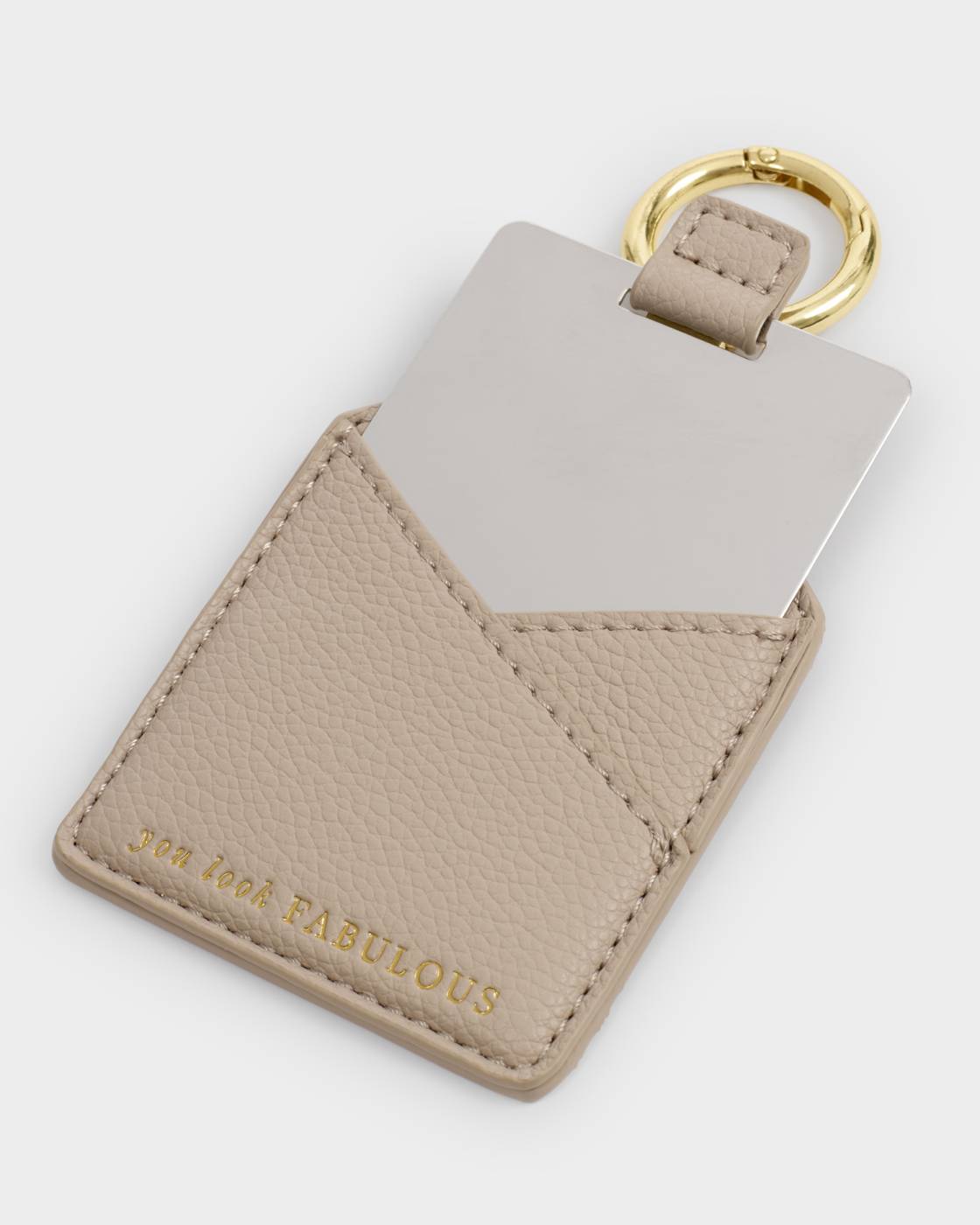Katie Loxton Boxed Mirror Light Taupe You Look Fabulous