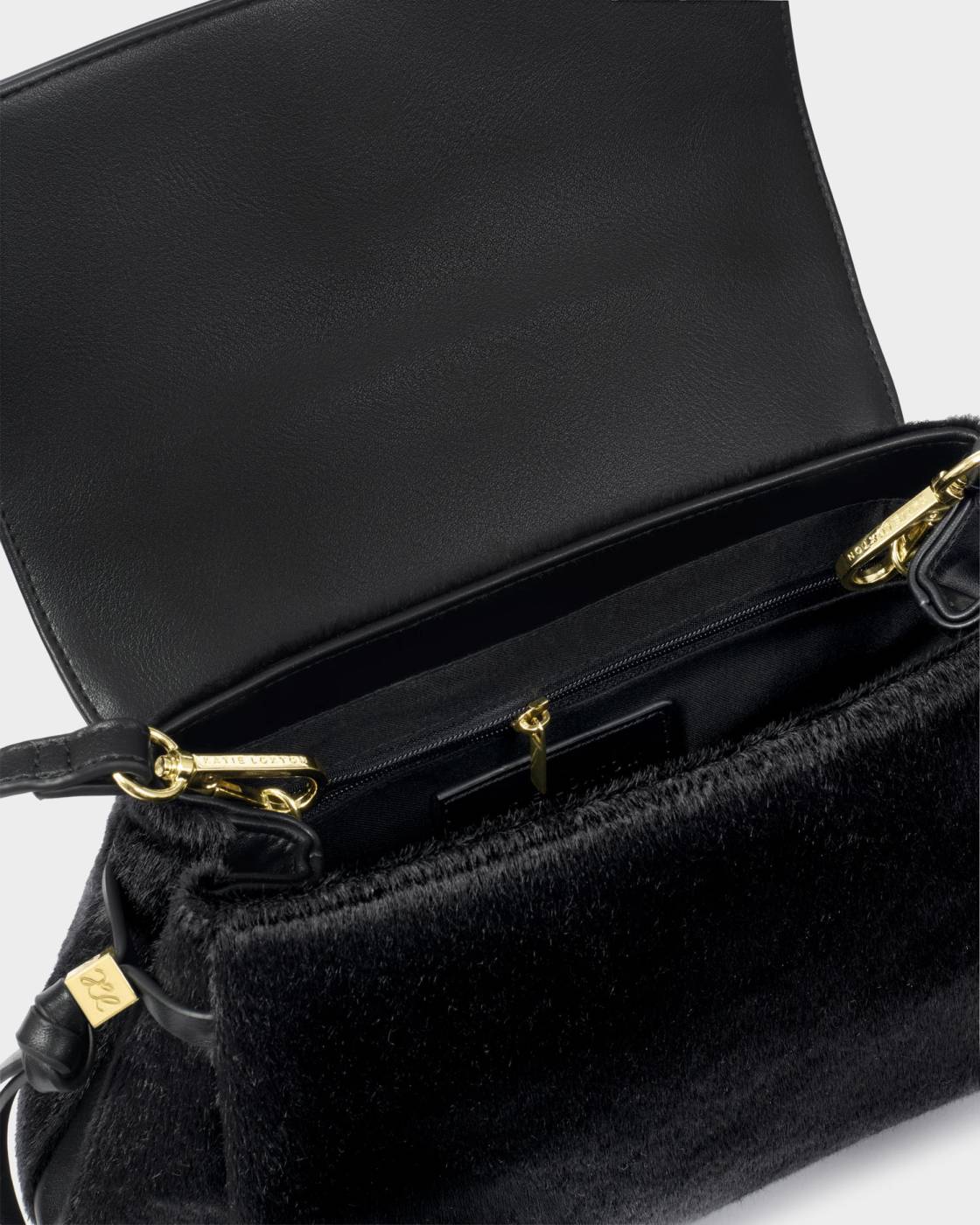 Katie Loxton Alyssa Faux Pony Top Handle Bag Black