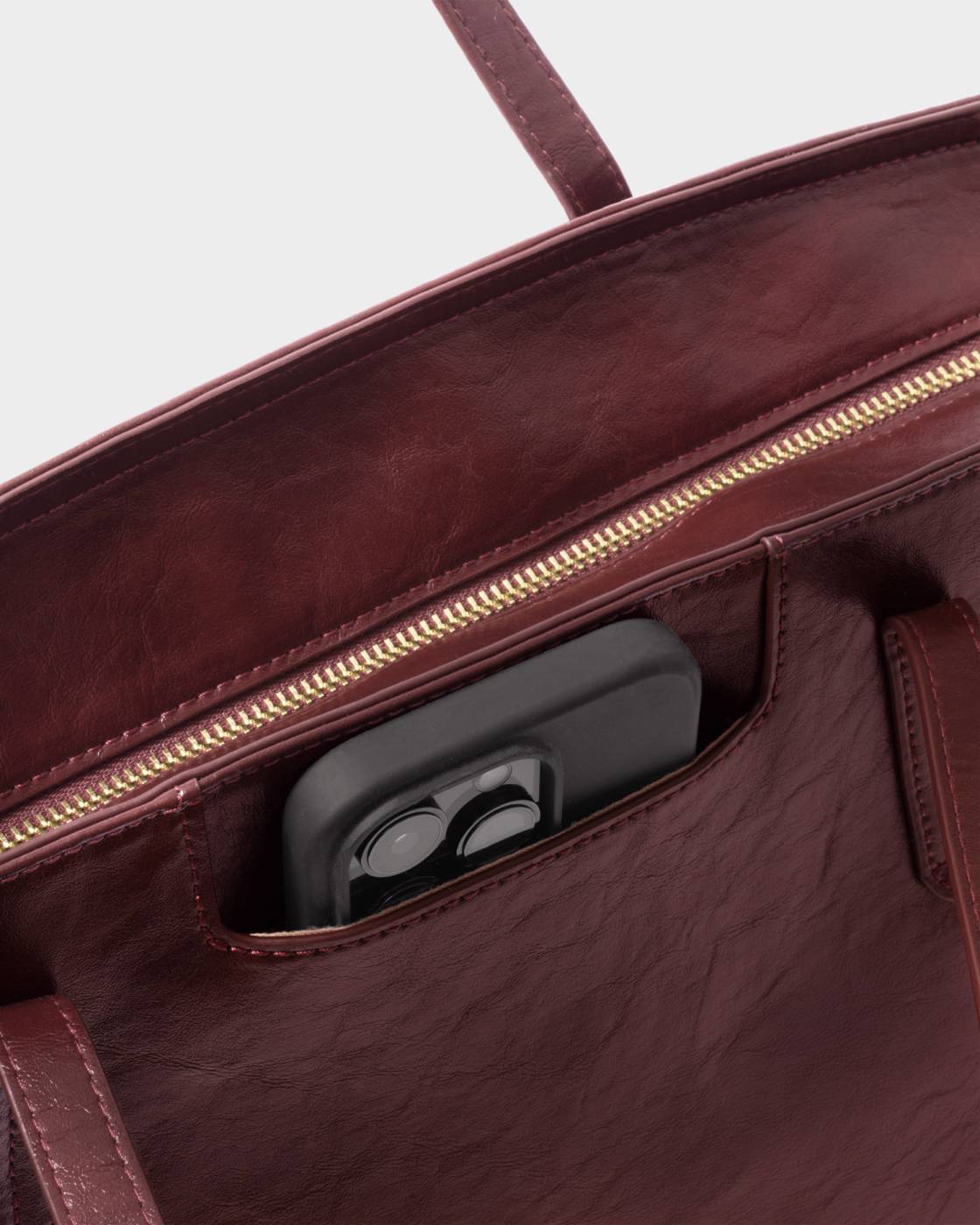 Katie Loxton Harlyn Work Tote Bag Cherry Distressed