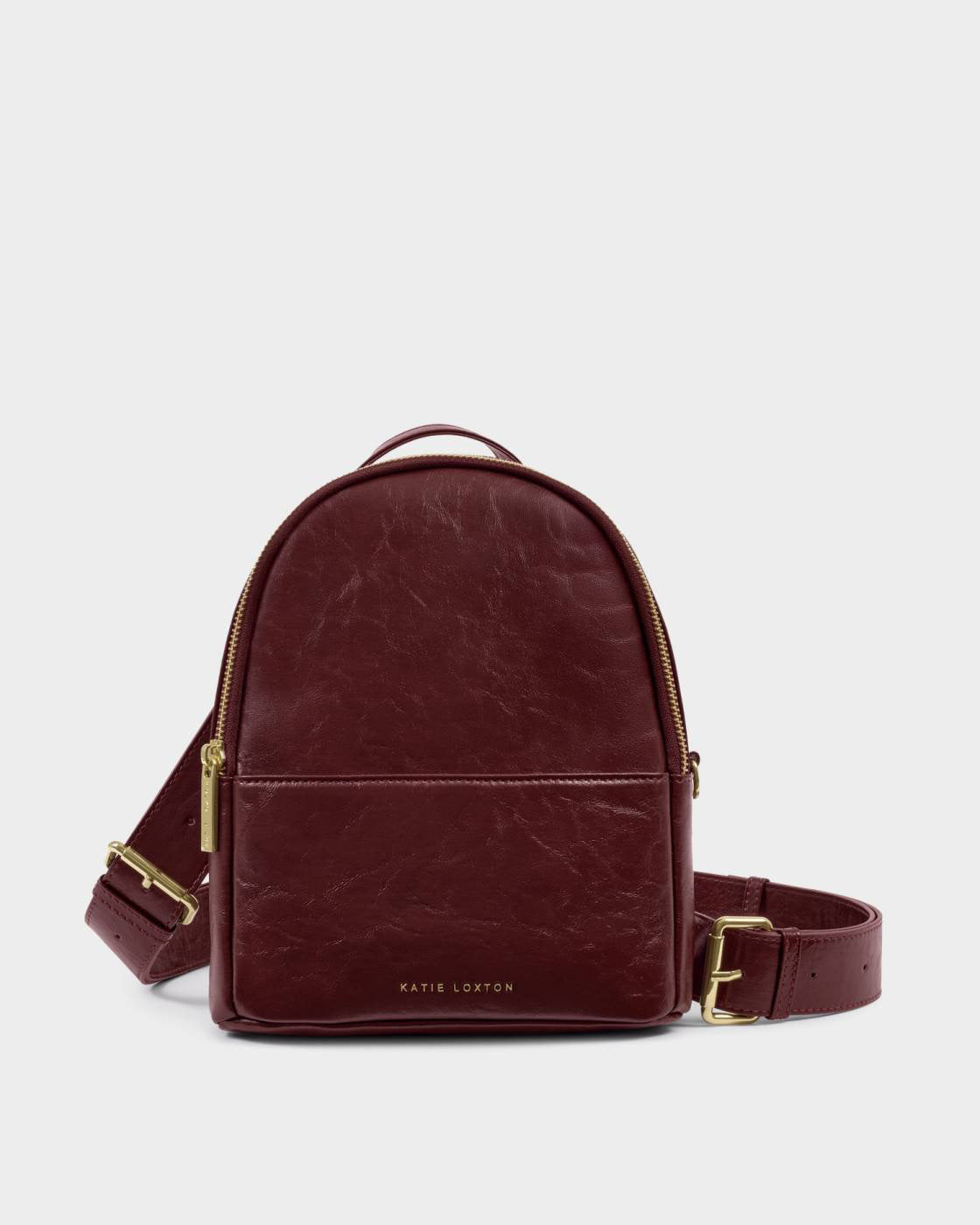 Katie Loxton Mika Small Backpack Cherry Distressed