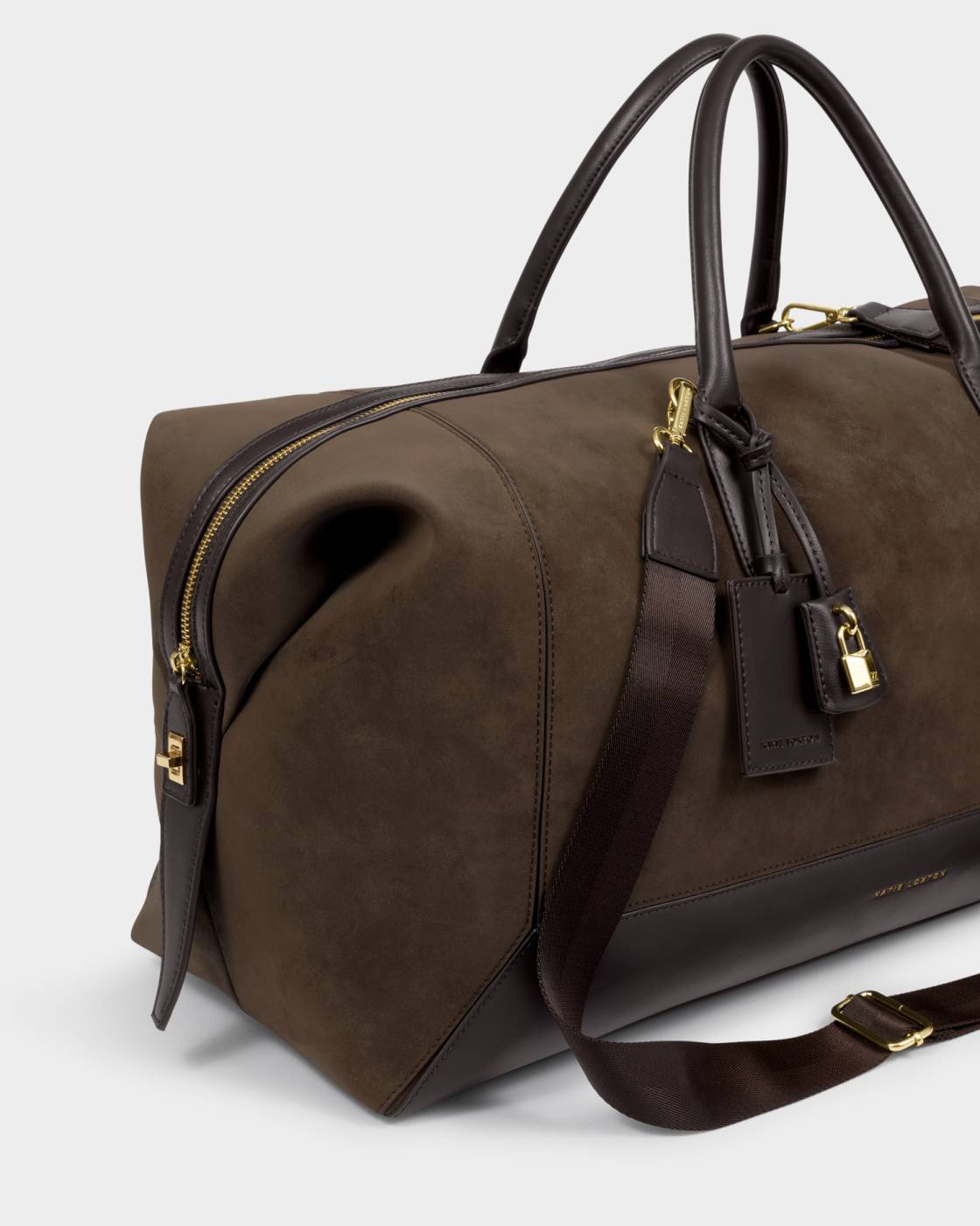 Katie Loxton Charlbury Weekend Bag Bitter Chocolate Suedette