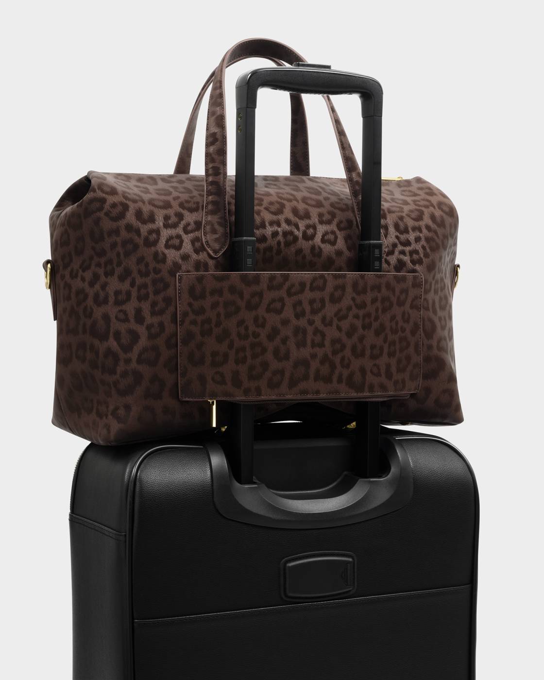 Katie Loxton Milan Cabin Bag Chocolate Leopard