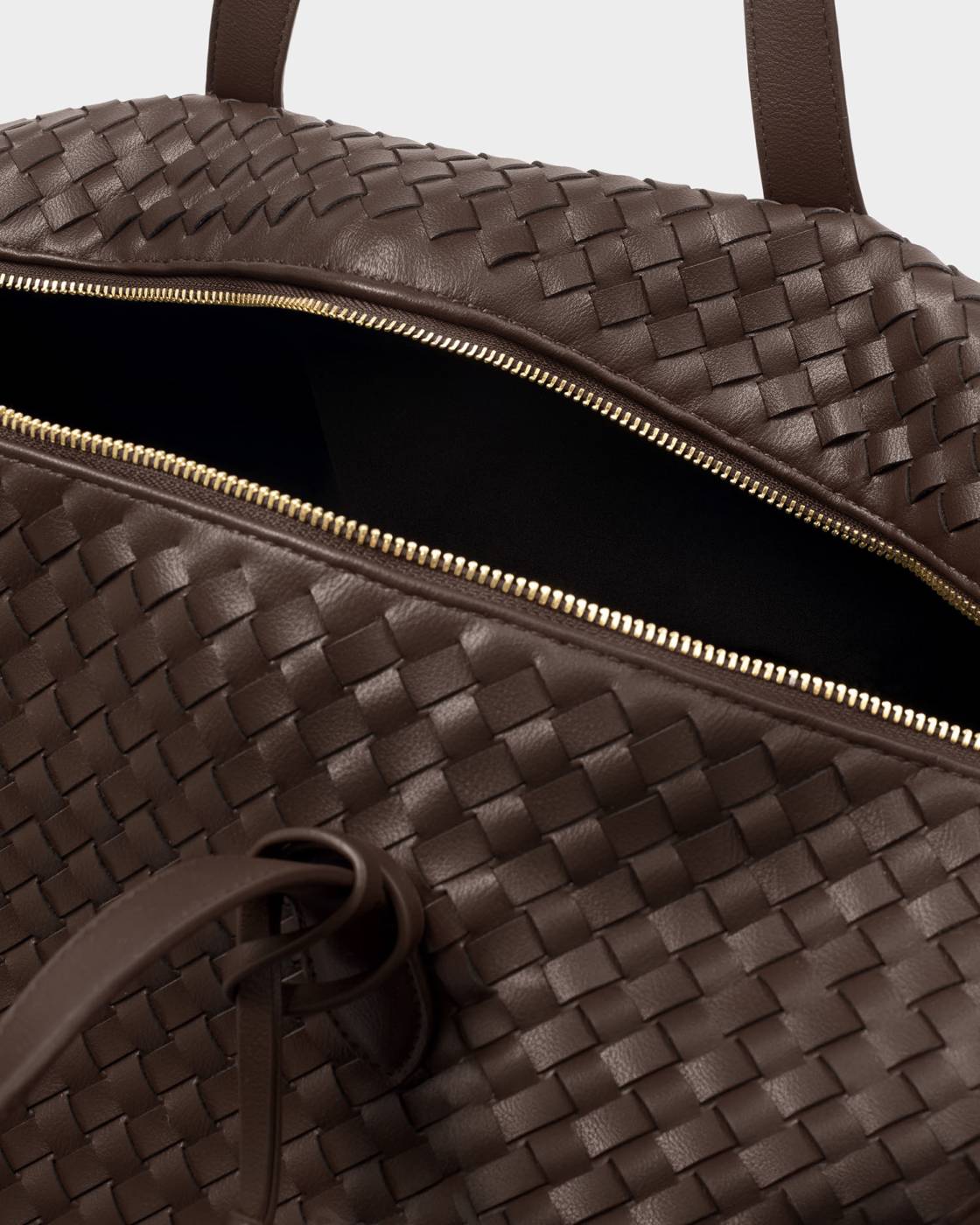 Katie Loxton Soho Hand Woven Weekend Bag Chocolate