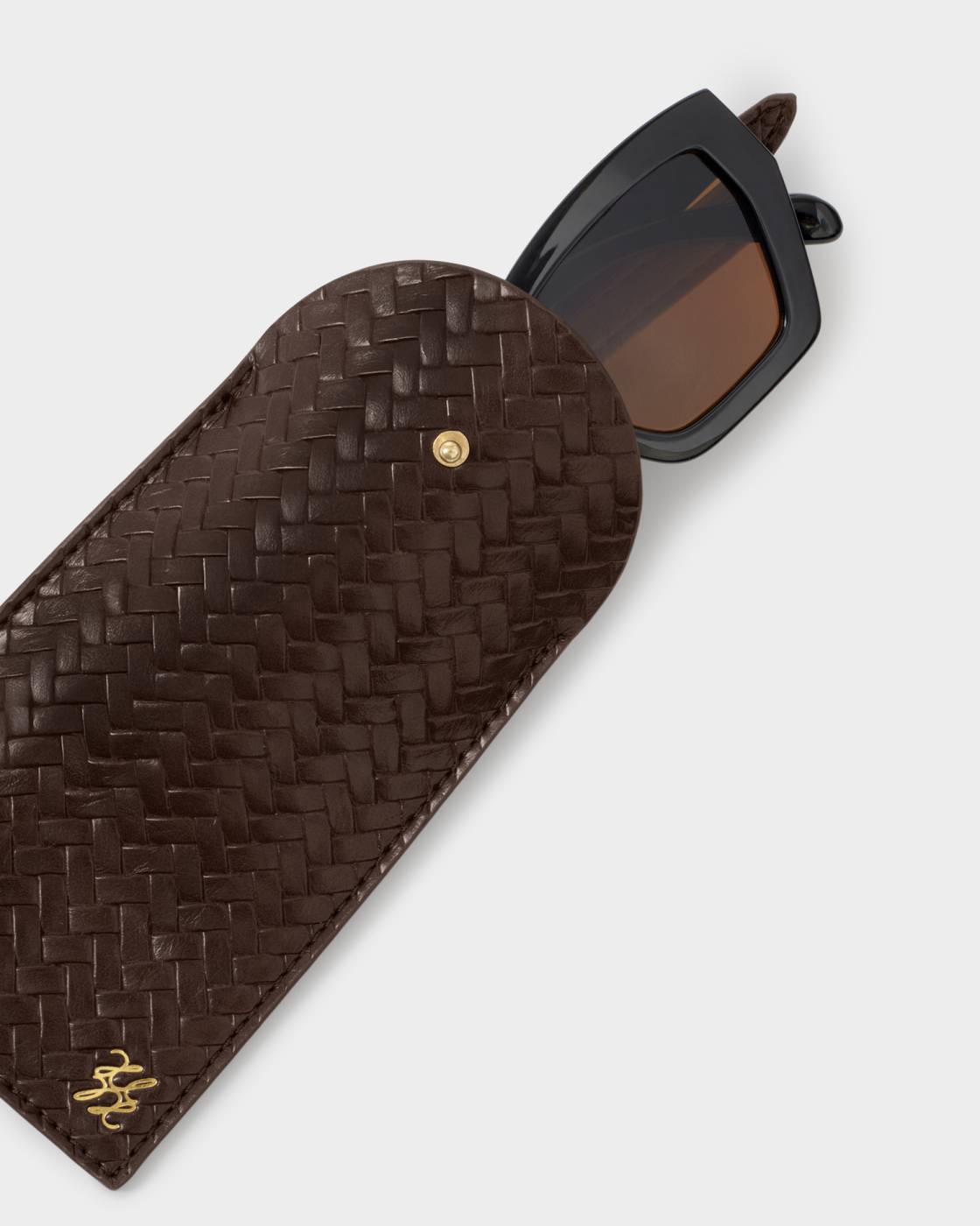 Katie Loxton Glasses Sleeve Chocolate Woven