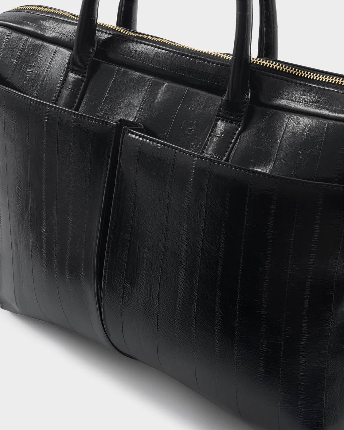 Katie Loxton City Laptop Bag Black Eel