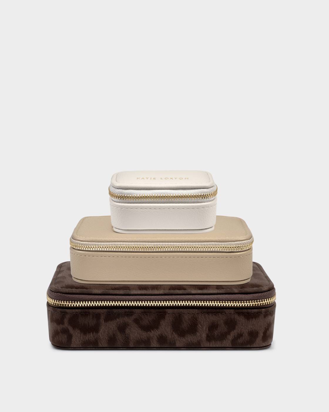 Katie Loxton Medium Jewellery Box Light Taupe