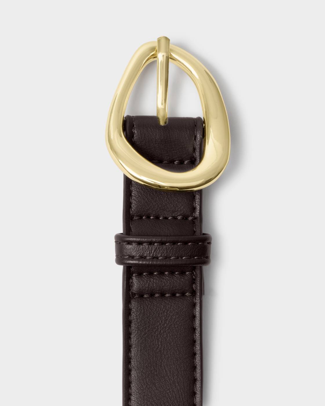 Katie Loxton Organic Buckle Belt Bitter Chocolate