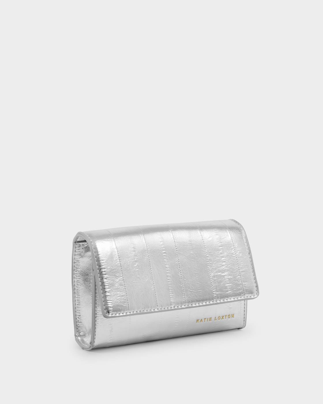 Katie Loxton Lou Crossbody Bag Silver Eel
