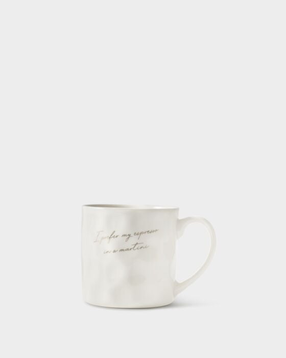Katie Loxton Gift Bow Mug  'I Prefer My Espresso In A Martini'