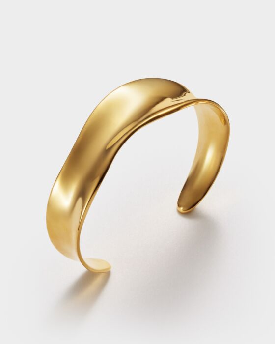 Katie Loxton Molten Luxe Bangle Gold Coated