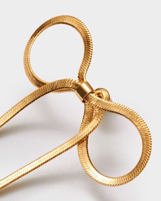 Katie Loxton Amelie Bow Oversized Earrings Gold Coated