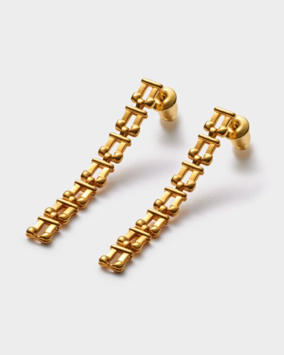 Katie Loxton Grecian Link Multi-Wear Earrings Gold Coated