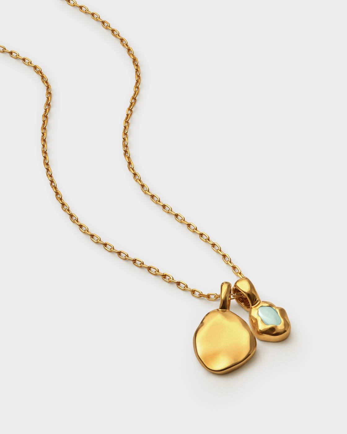 Katie Loxton Birthstone Necklace March Aqua Crystal