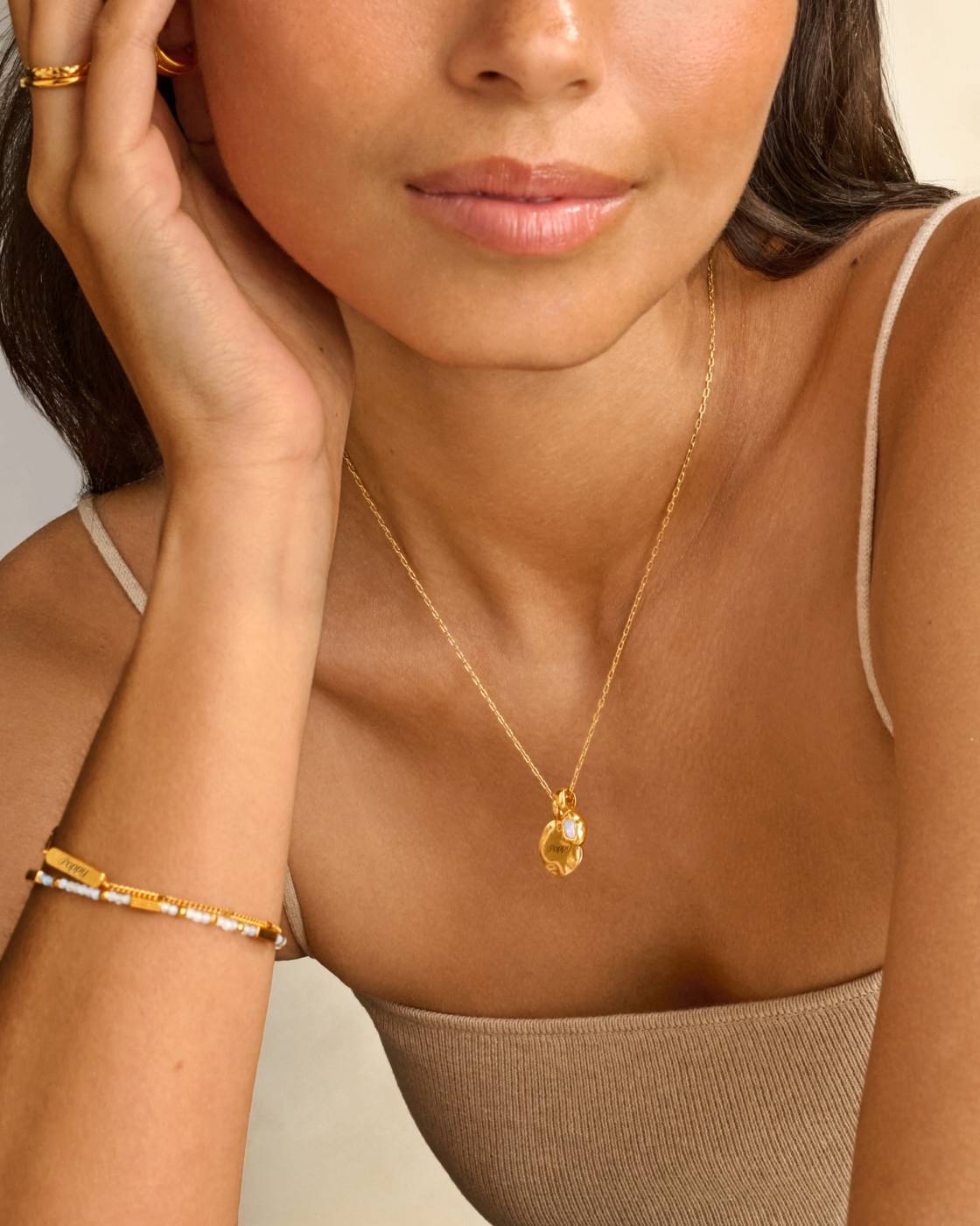 Katie Loxton Birthstone Necklace June Moonstone