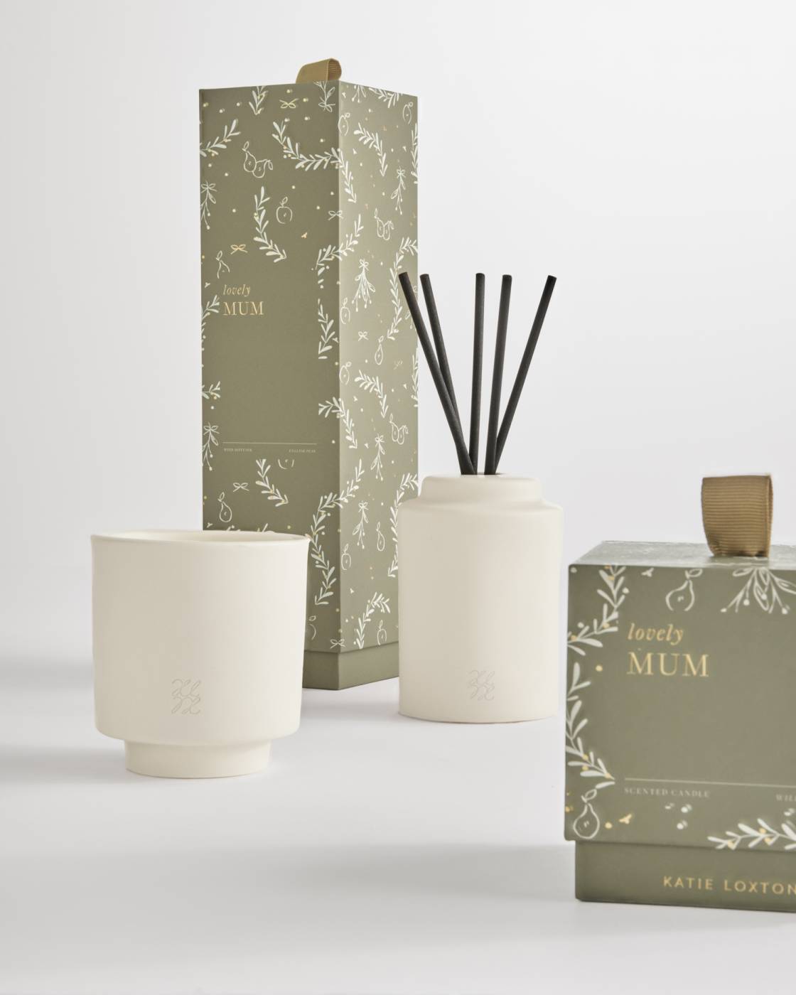 Katie Loxton Ceramic Sentiment Reed Diffuser Lovely Mum Fresh Fig And Wild Freesia