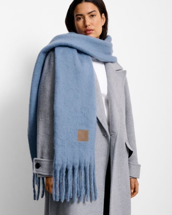 Katie Loxton Recycled Tassel Scarf Blue