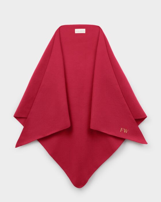 Katie Loxton Triangle Blanket Scarf Crimson Red