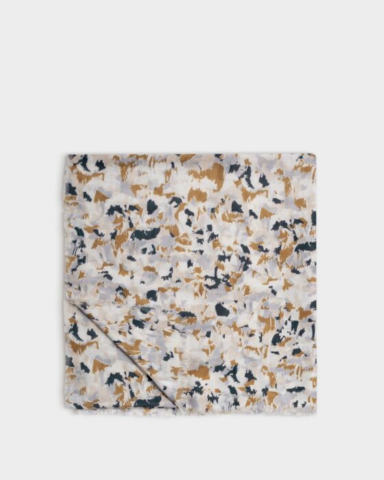 Katie Loxton Printed Scarf Terazzo Caramel