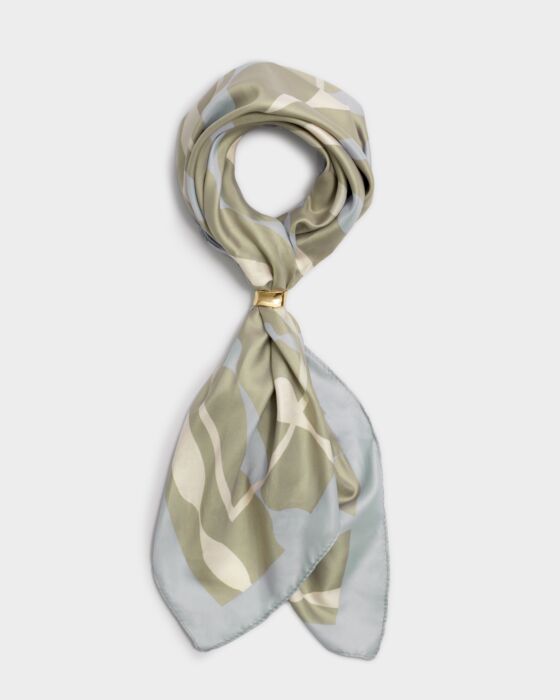 Katie Loxton Satin Multiway Scarf Sage