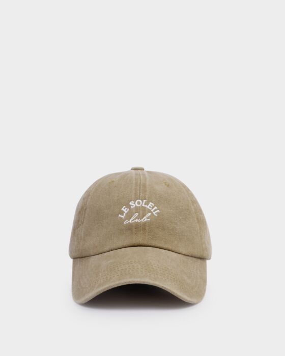 Katie Loxton Embroidered Cap 'Le Soleil' Taupe