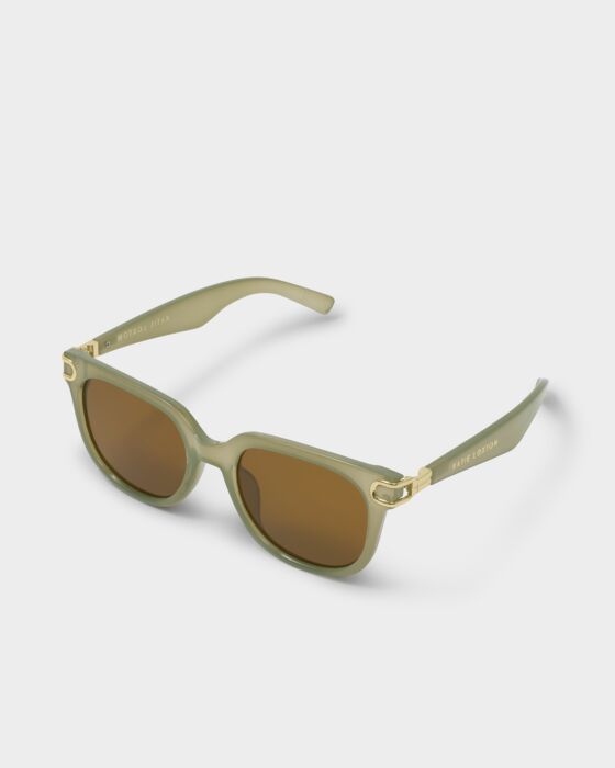 Katie Loxton Manhattan Sunglasses Frosted Green Transparent