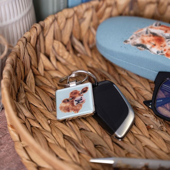 Wrendale Designs 'Mooo' Cow Keyring