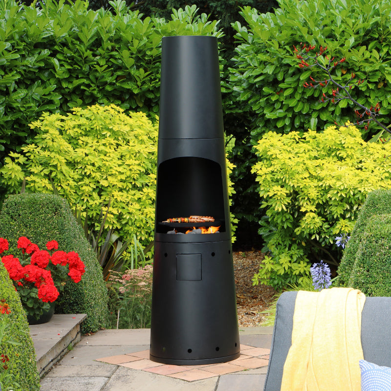 Leisuregrow Casa Mia Primo Gas Chiminea With Cooking Griddle