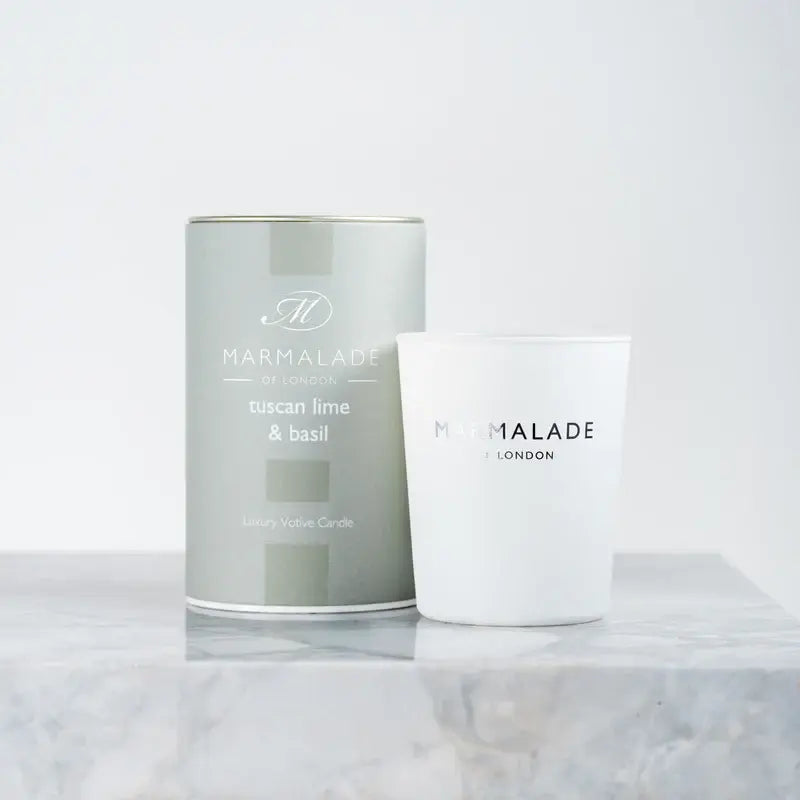 Marmalade Votive Candle Tuscan Lime & Basil