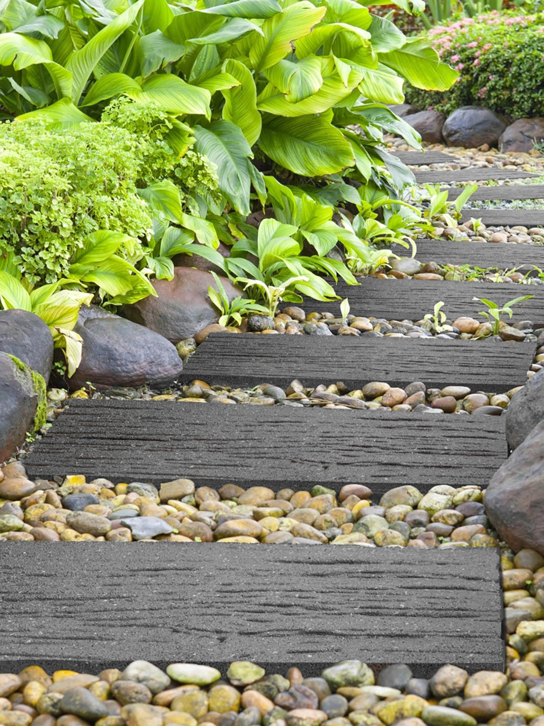 Primeur Stepping Stone Railroad Tie Grey