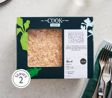 Cook Frozen Roasted Vegetable Lasagne