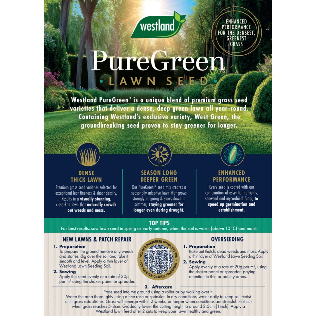 Westland PureGreen Lawn Seed 20m2