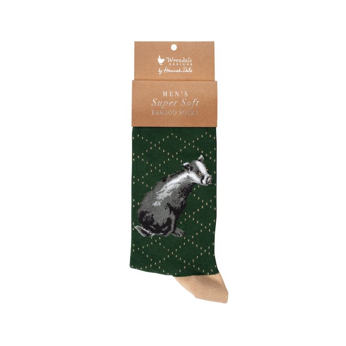 Wrendale Designs 'The Country Gent' Badger Men's Socks